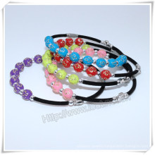 Religious Handmade Catholic Custom Cross Plastic Beads Bracelet (IO-CB166)